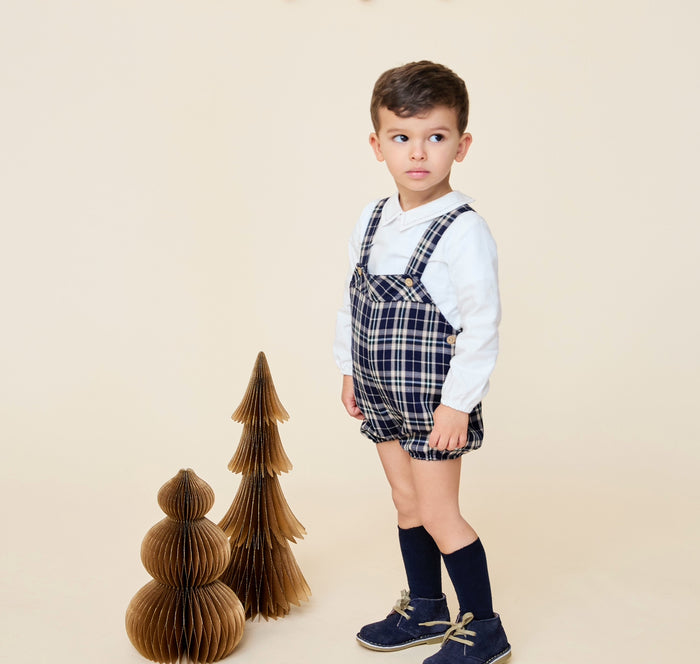 Elliot Tartan Boy 2-Pc Romper