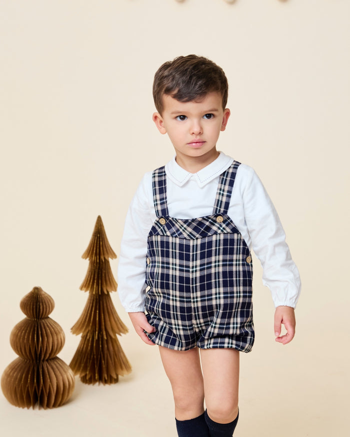 Elliot Tartan Boy 2-Pc Romper