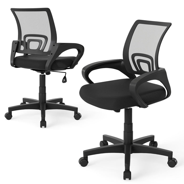 Ergonomic Mid-Back Mesh Office Chair with Lumbar Support