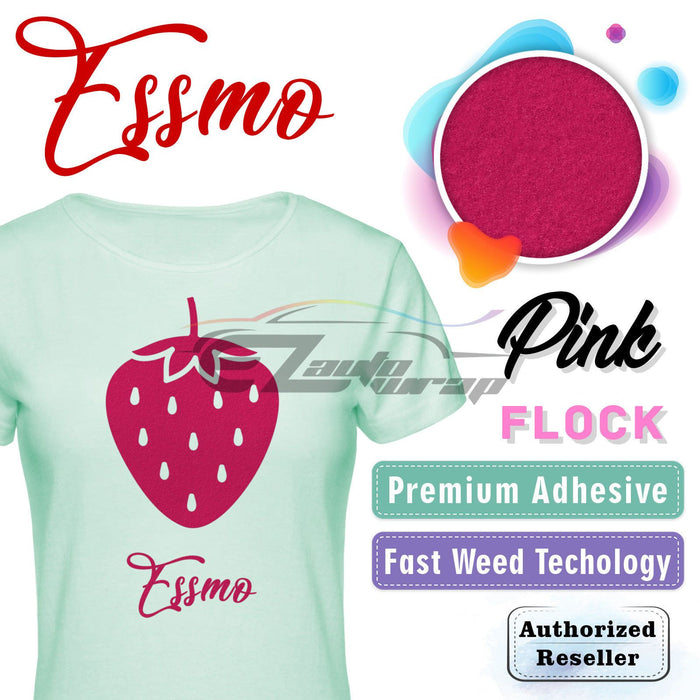 ESSMO™ Pink Flock Heat Transfer Vinyl HTV DF03
