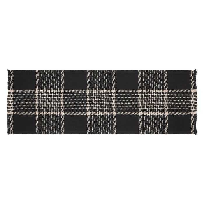 Eston Black Plaid Runner 12x36" - Primitive Star Quilt Shop
