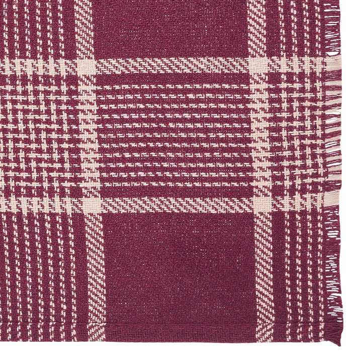 Eston Burgundy Plaid Placemat - Set of 2 - Primitive Star Quilt Shop