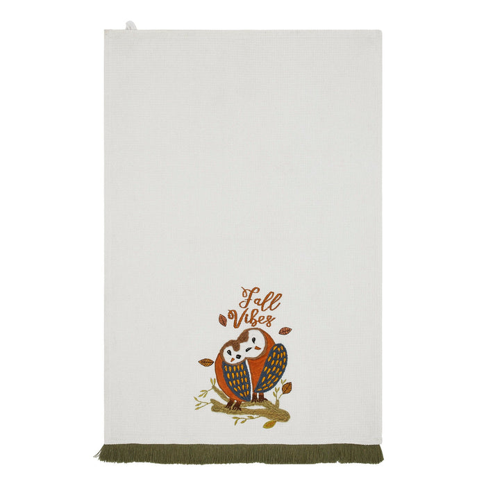 "Fall Vibes" Tea Towel - Primitive Star Quilt Shop
