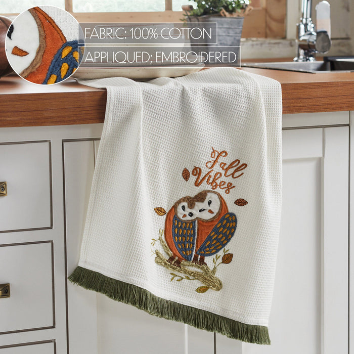 "Fall Vibes" Tea Towel - Primitive Star Quilt Shop
