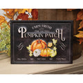 Farm Fresh Pumpkin Patch Embossed Metal Sign - Primitive Star Quilt Shop