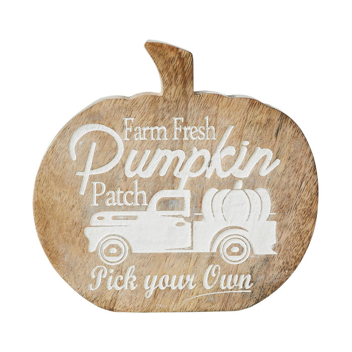 Farm Fresh Pumpkin Wood Decor - Primitive Star Quilt Shop