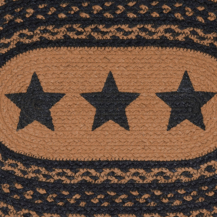 Farmhouse Star Braided Placemat 12x18" - Primitive Star Quilt Shop