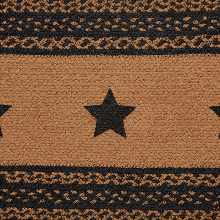 Farmhouse Star Braided Runner 13x72" - Primitive Star Quilt Shop