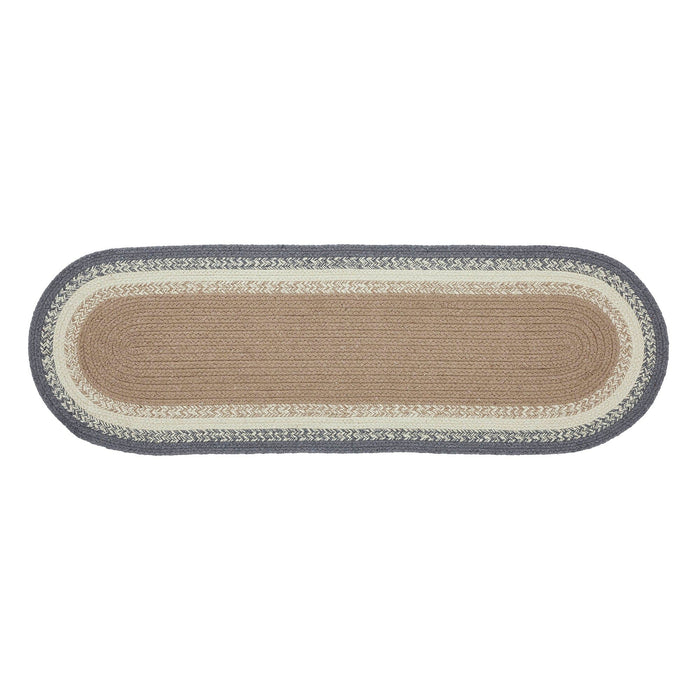 Finders Keepers "Our Country Home" Oval Braided Runner 12x36" - Primitive Star Quilt Shop