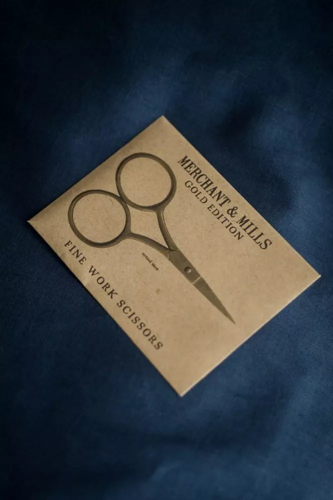 Merchant & Mills Fine Work Gold Scissors 9cm for delicate thread snipping and detail work