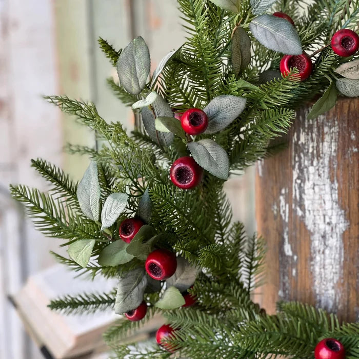 Fireside Wreath - 22" - Primitive Star Quilt Shop