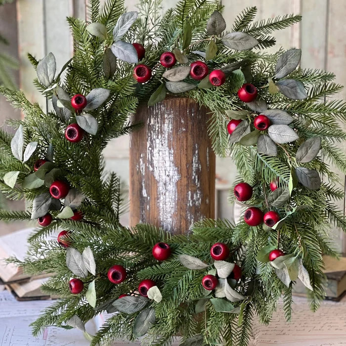 Fireside Wreath - 22" - Primitive Star Quilt Shop