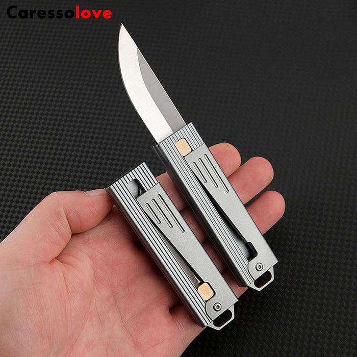 Folding Pocket Knife, Keychain Gravity Knife, Good For Camping, Hiking, Indoor And Outdoor Activities