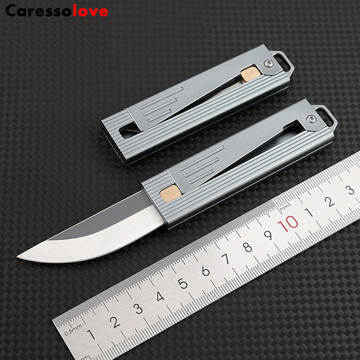 Folding Pocket Knife, Keychain Gravity Knife, Good For Camping, Hiking, Indoor And Outdoor Activities