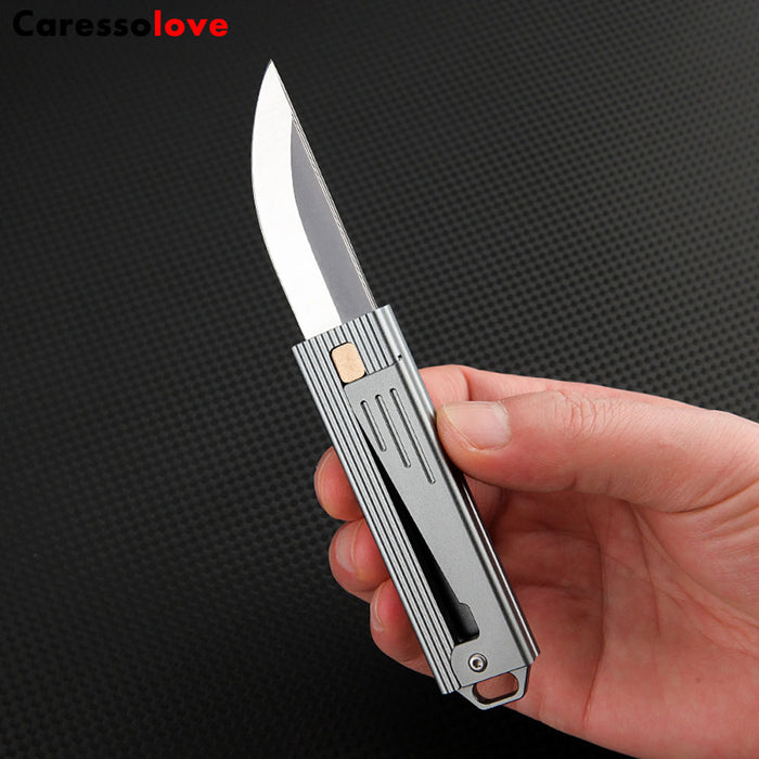 Folding Pocket Knife, Keychain Gravity Knife, Good For Camping, Hiking, Indoor And Outdoor Activities