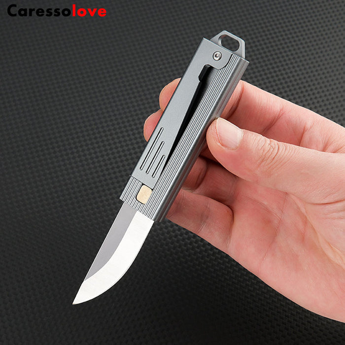 Folding Pocket Knife, Keychain Gravity Knife, Good For Camping, Hiking, Indoor And Outdoor Activities