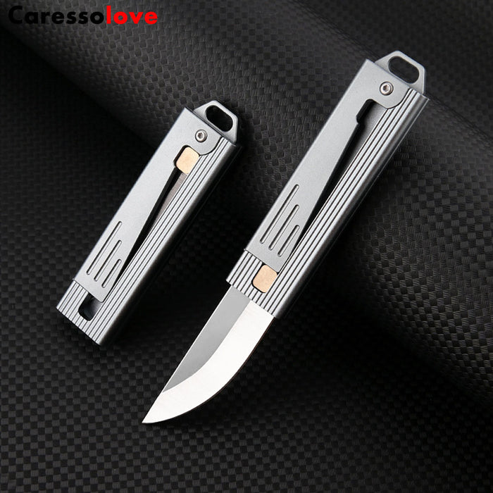 Folding Pocket Knife, Keychain Gravity Knife, Good For Camping, Hiking, Indoor And Outdoor Activities
