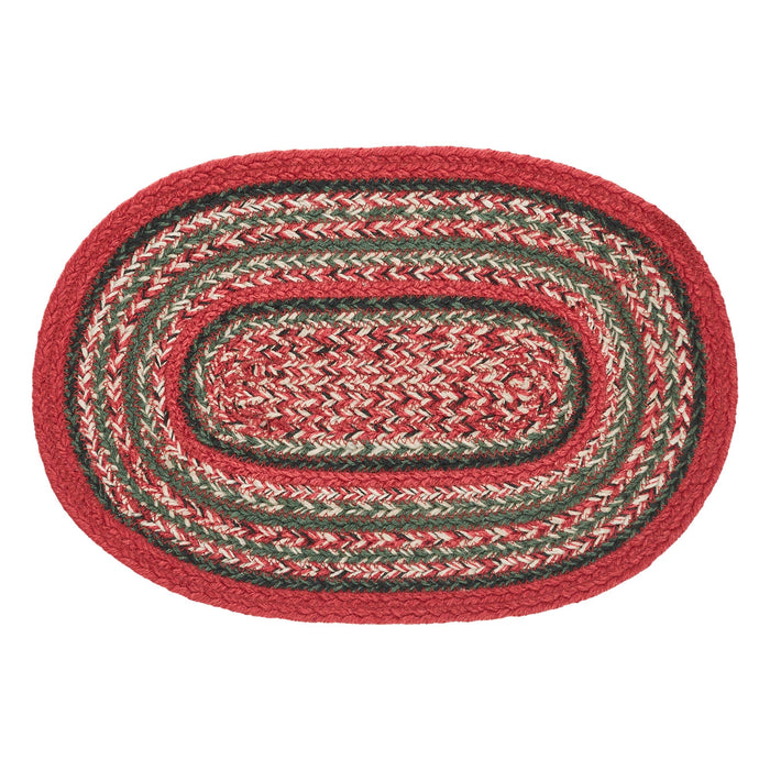 Forrester Indoor/Outdoor Braided Oval Placemat 10x15" - Primitive Star Quilt Shop