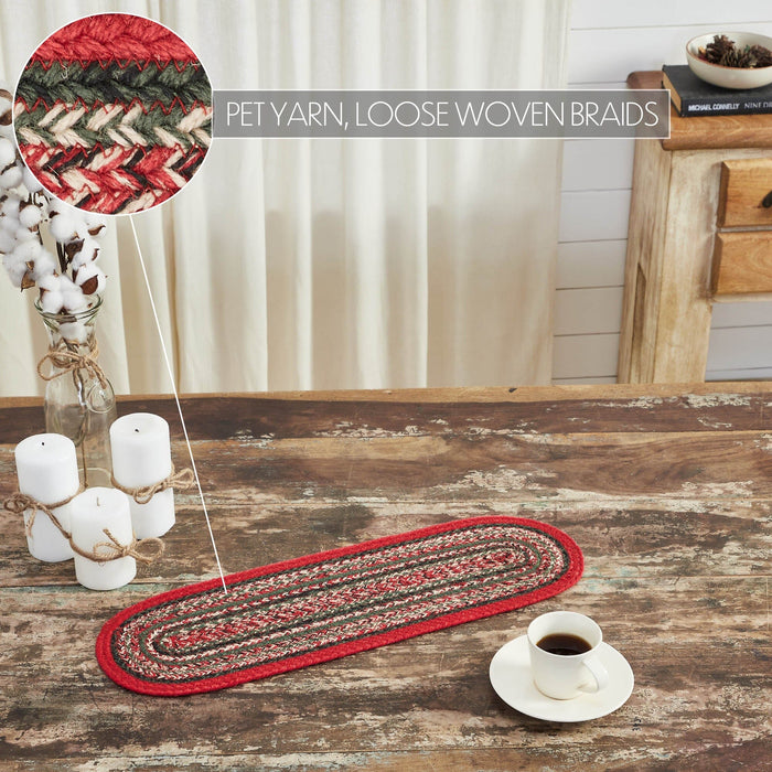 Forrester Indoor/Outdoor Braided Oval Runner 8x24" - Primitive Star Quilt Shop
