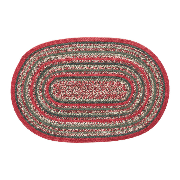 Forrester Indoor/Outdoor Oval Braided Rug 20x30" - Primitive Star Quilt Shop