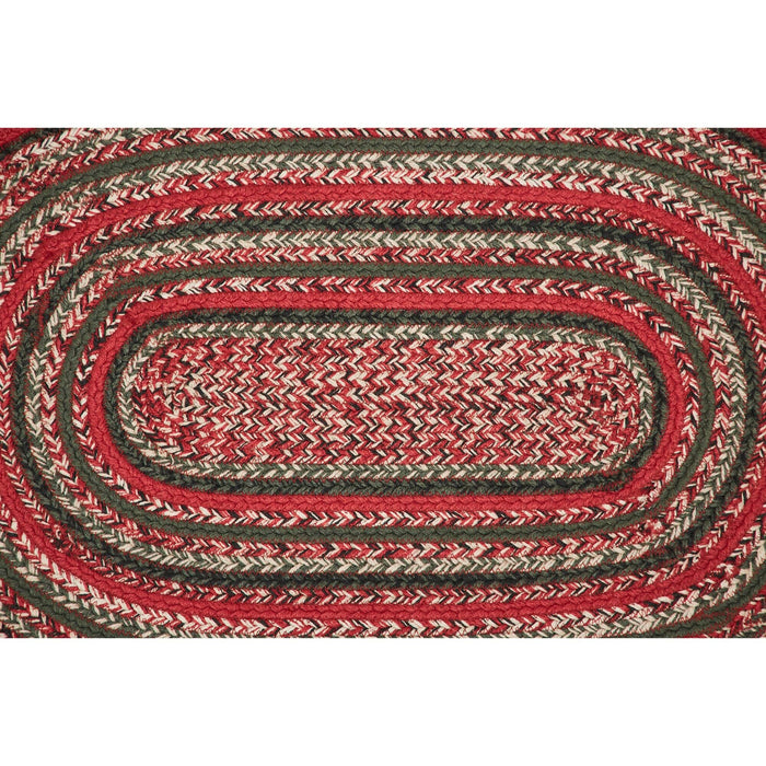 Forrester Indoor/Outdoor Oval Braided Rug 20x30" - Primitive Star Quilt Shop