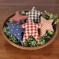 Freedom Fabric Stars - Set of 5 - Primitive Star Quilt Shop