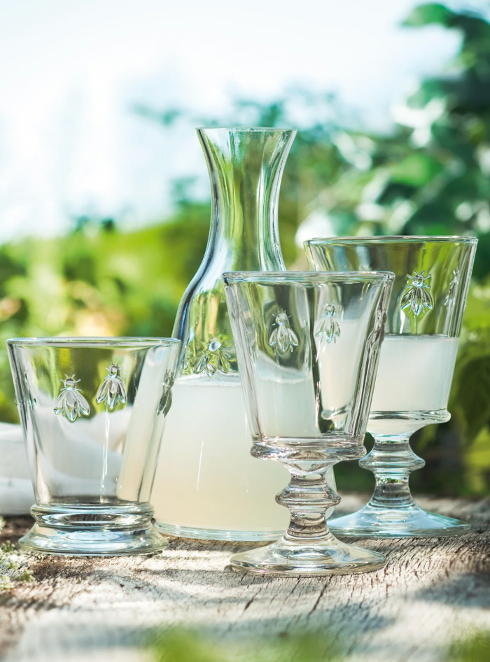 French Bee Wine Glasses | Set of 4
