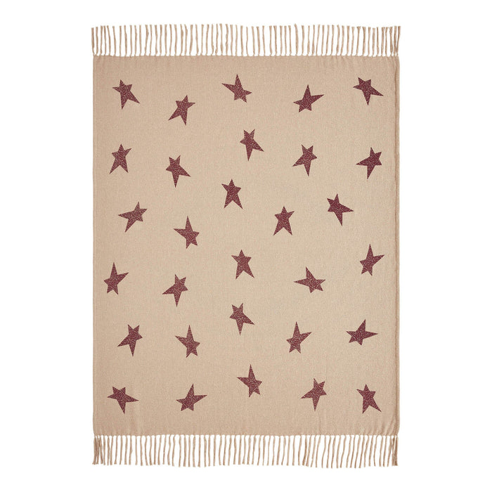 Gable Primitive Star Woven Throw - Primitive Star Quilt Shop