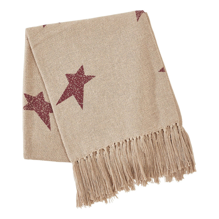 Gable Primitive Star Woven Throw - Primitive Star Quilt Shop