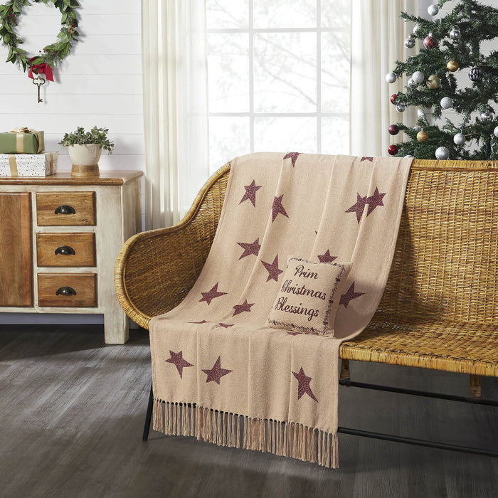 Gable Primitive Star Woven Throw - Primitive Star Quilt Shop