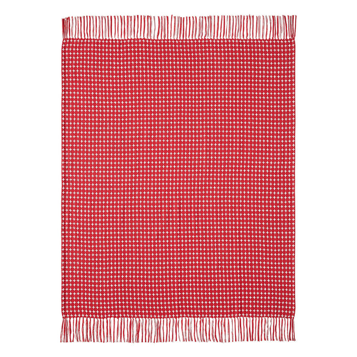 Gallen Red Woven Throw - Primitive Star Quilt Shop
