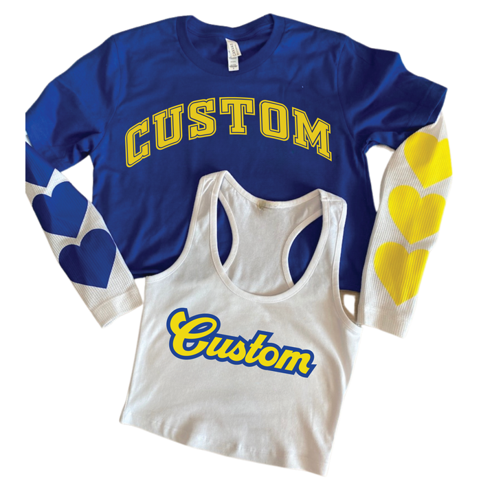 GameDay Win Waffle set/Super Crop Tank Bundle