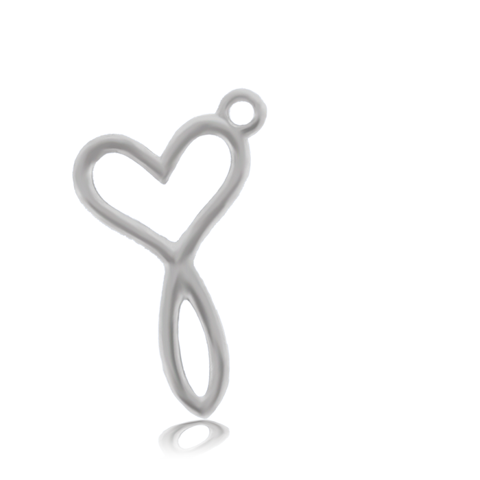 Garnet Stone Bracelet with Infinity Heart Sterling Silver Charm