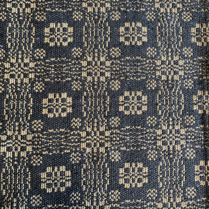 Gettysburg Black and Tan Woven Table Runner 56" - Primitive Star Quilt Shop