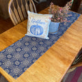 Gettysburg Navy and Tan Woven Table Runner 56" - Primitive Star Quilt Shop