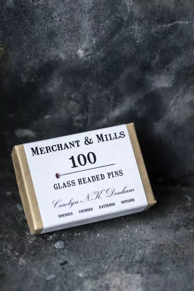 Merchant & Mills Glass Headed Pins in assorted colours for easy fabric marking