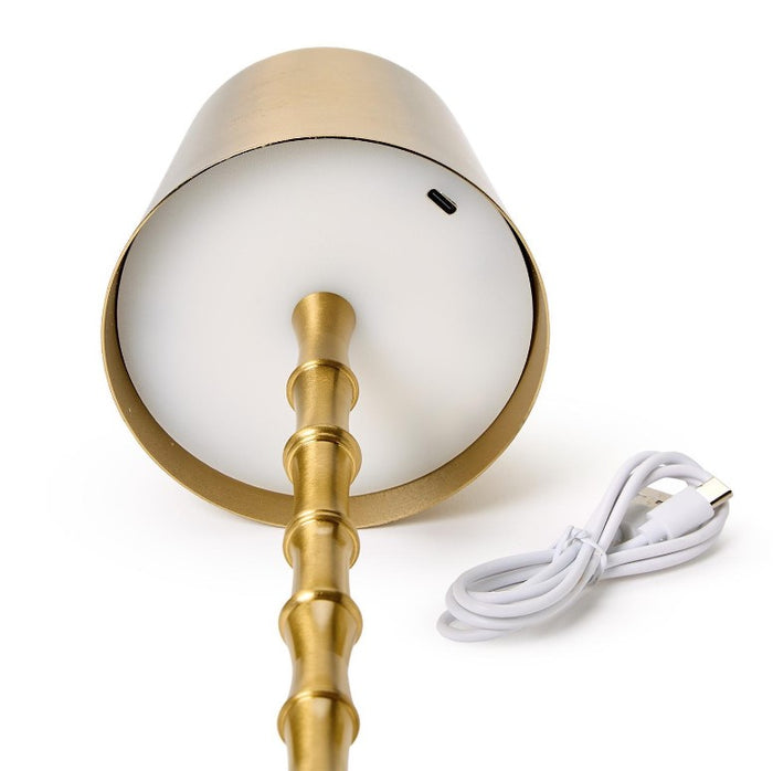 Gold Bamboo Table Lamp