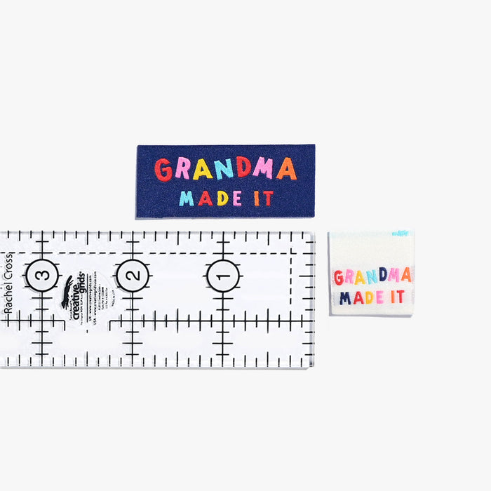 Grandma Made It and Grandma Loves You KATM sewing labels for handmade clothes and DIY sewing projects