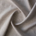 Greige Chambray Linen Fabric – yarn-dyed warm grey-beige chambray weave, 100% linen