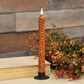 Grungy Twist Timer Taper Candle - Pumpkin Spice 9" - Primitive Star Quilt Shop