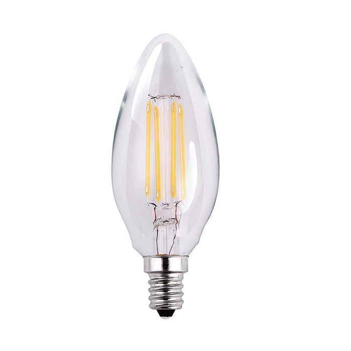 LED Filament Bulbs Halco - B11CL5/ANT/830/LED2 - LED Bullet (B11) Filament Clear (E12) 120V 500L 15Khr Dimm Halco Lighting Technologies