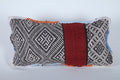 hand knotted Moroccan rug pillow 10.6 INCHES X 19.6 INCHES - kilim pillow