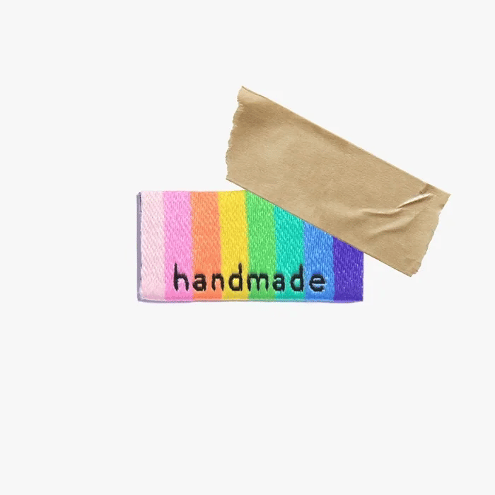 Handmade/Made By Me woven KATM sewing labels for handmade clothes and DIY sewing projects