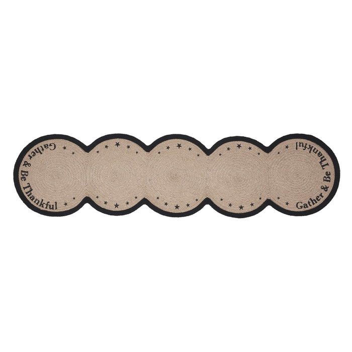 Harvest Blessings Stencil Gather Runner 12x48" - Primitive Star Quilt Shop