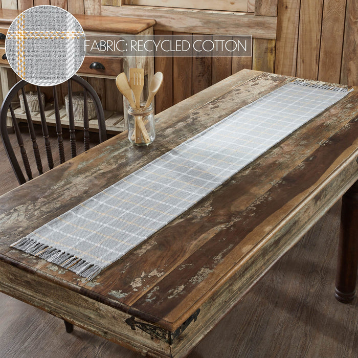 Harvest Blessings Woven Plaid Runner 12x72" - Primitive Star Quilt Shop