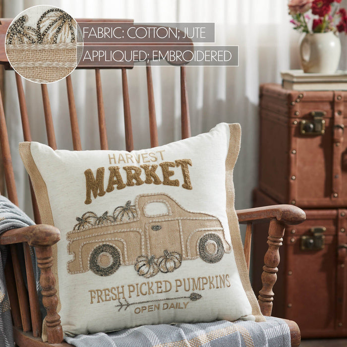 Harvest Market Fresh Picked Pillow 18x18" - Primitive Star Quilt Shop