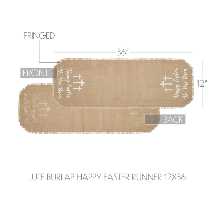 "He Has Risen" Easter Runner 36" - Primitive Star Quilt Shop