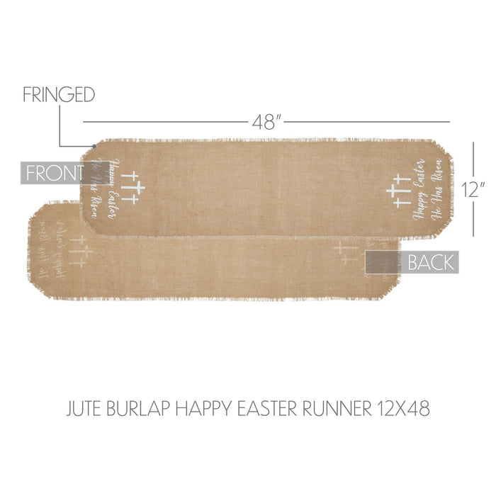 "He Has Risen" Easter Runner 48" - Primitive Star Quilt Shop