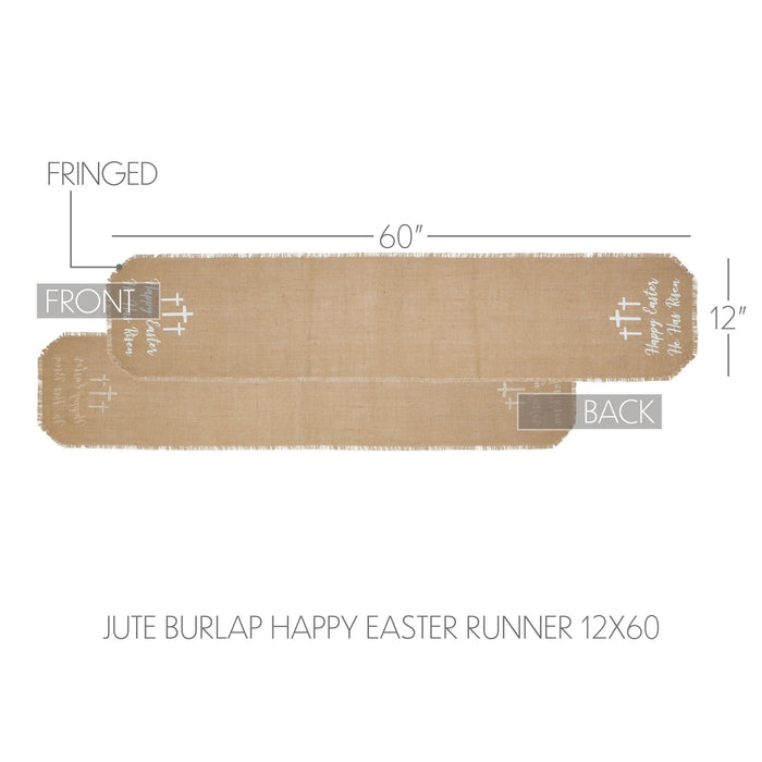 "He Has Risen" Easter Runner 60" - Primitive Star Quilt Shop