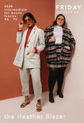 Heather Blazer Sewing Pattern – unstructured relaxed fit layering jacket for all seasons (XS–7X)